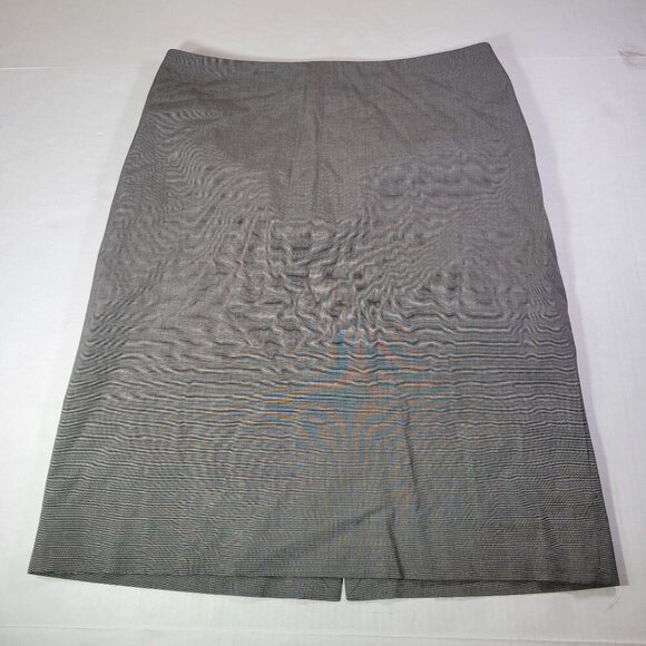 Theory Women Professional Gray Cotton Blend Mid-Length Pencil Skirt Size 8 - Picture 1 of 6